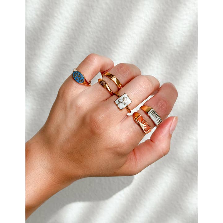 Elevated Faith – wholesale Signetring – Sunrise rektangulär signetring3