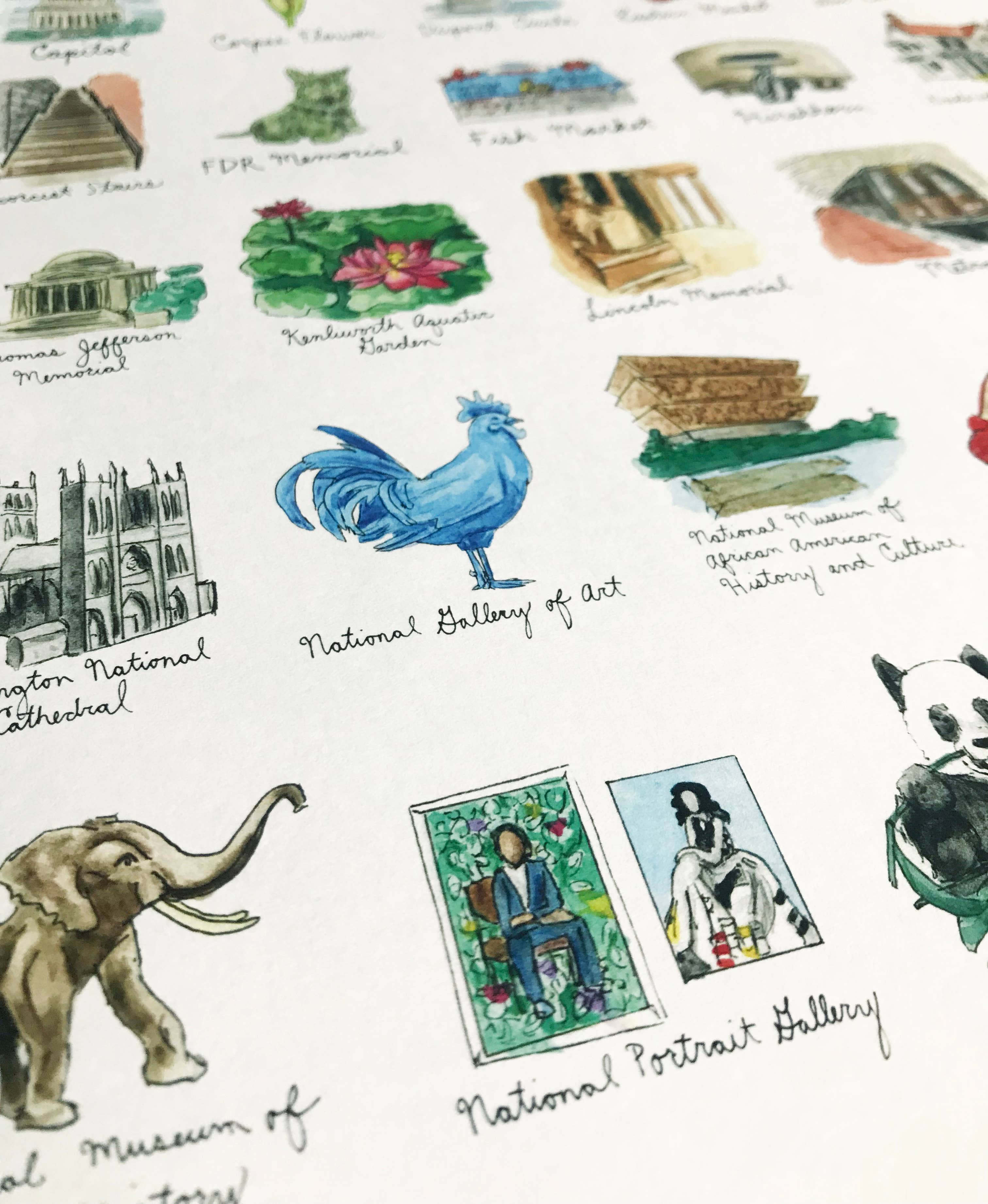 Amy Wike Illustration - Wholesale Poster - Tiny DC Poster3