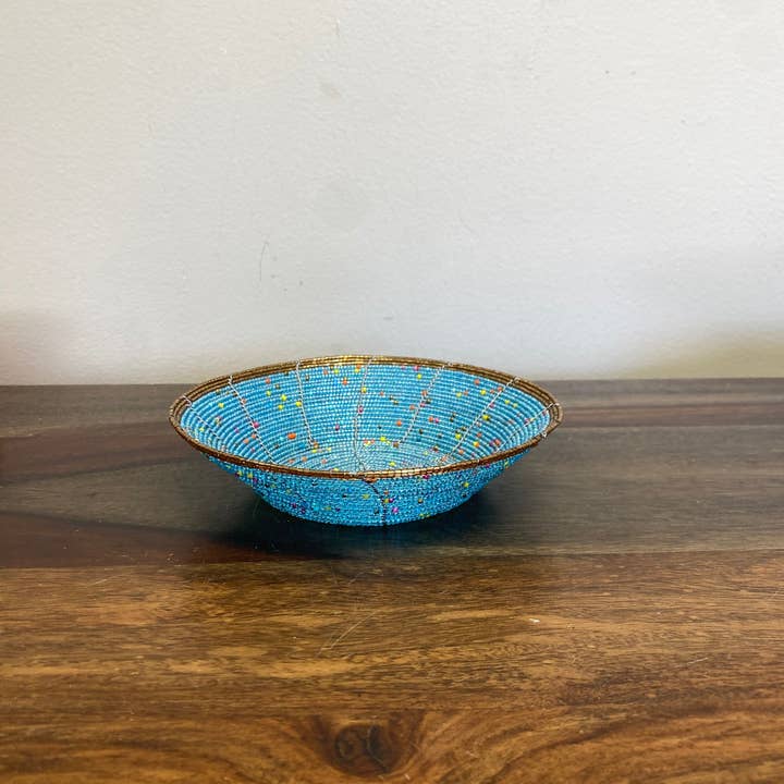 Gitzell FairTrade - Wholesale Decorative Plate/Dish/Bowl - Beaded Bowl Organizer