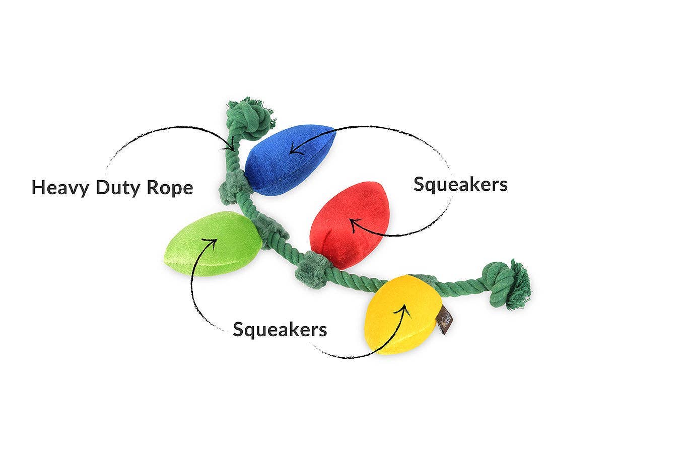 Only An Ocean Europe - Wholesale Pet Rope Toy - Dog - P.L.A.Y Home for the Holidays Twinkly Tugger2