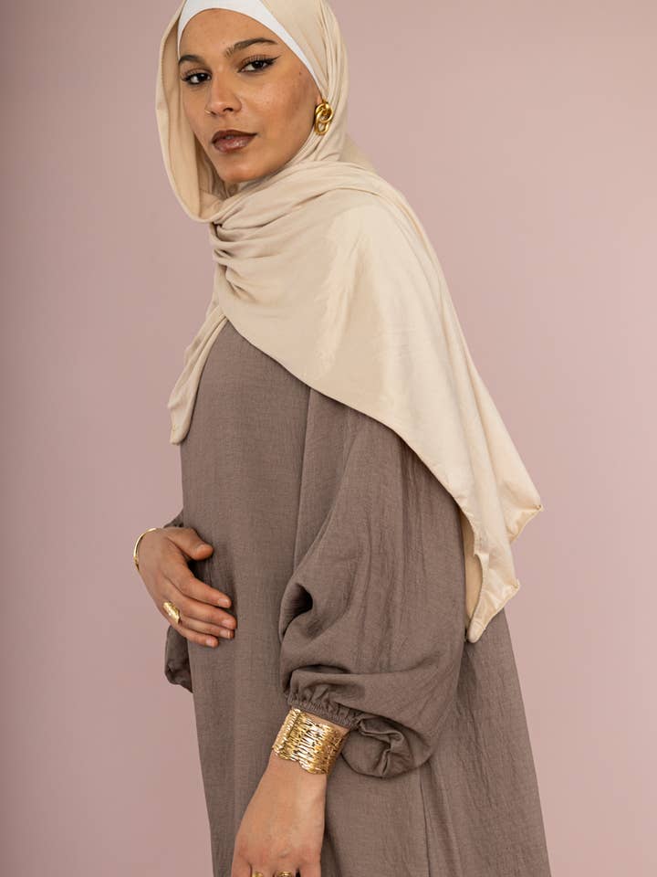 IDEAL OUTFIT - Wholesale Kaftan - Women's - Medina silk abaya dress 2370vs