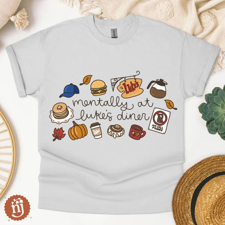 Nearly June Design Co - Wholesale T-Shirt (Graphic) - Unisex - Gilmore Girls Mentally at Luke's Diner T-Shirt1