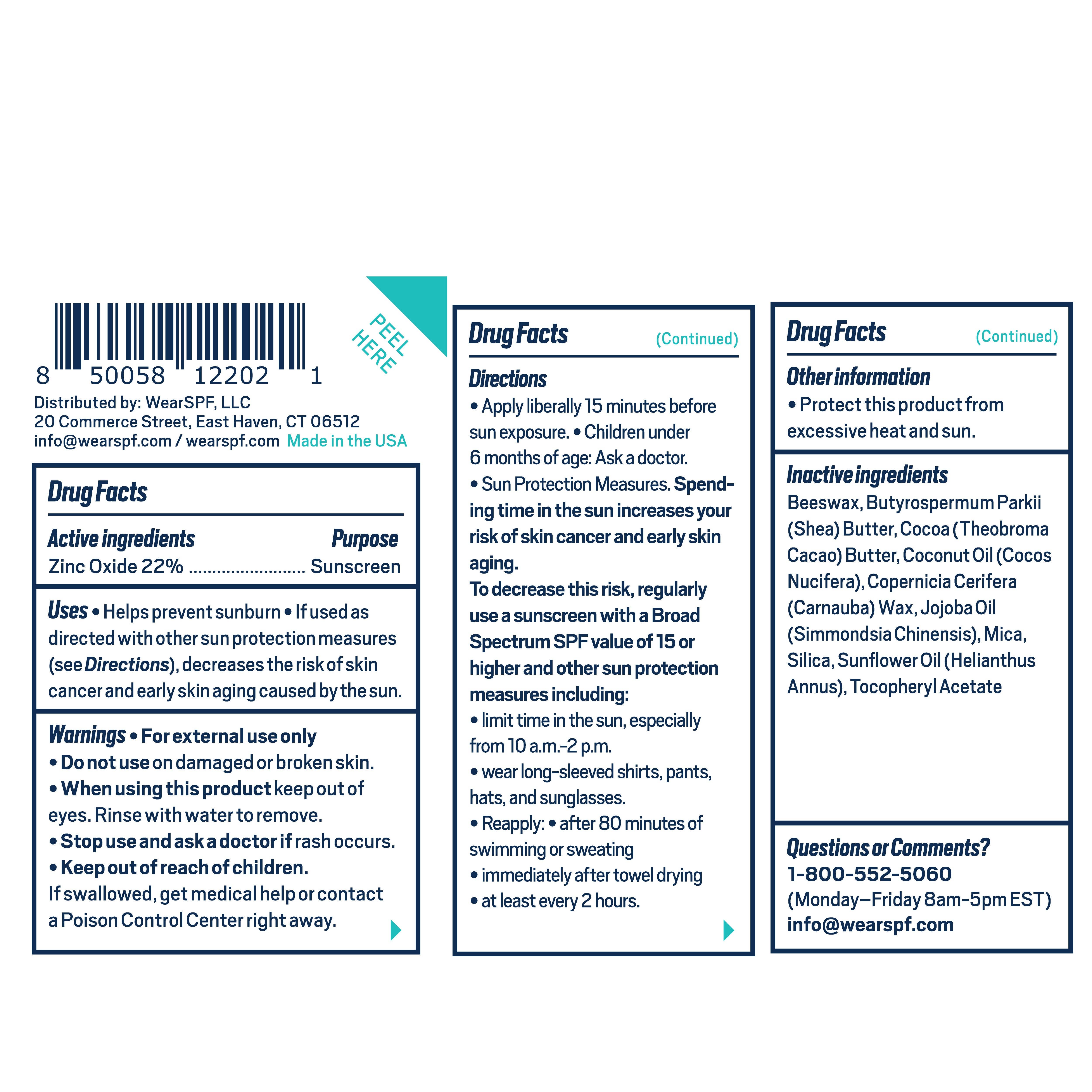 WearSPF - Wholesale Sunscreen - MINERAL SUNSCREEN SPORT STICK3