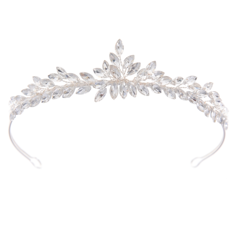 Athena Bridal Jewellery - Wholesale Tiara - Women's - ATHENA COLLECTION - DAINTY DIVA TIARA - AHB204 -SILVER
3