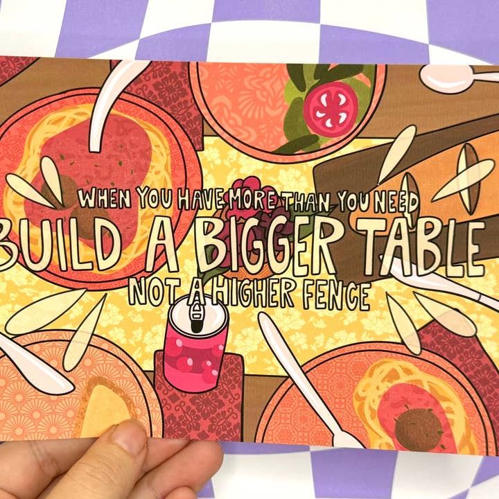 Bauen Sie einen größeren Tisch Druck für den Großhandel von Ordinary Joy Studio