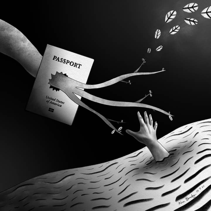 "Passaporto" - Stampa d'Arte Firmata per la vendita all'ingrosso da parte di All Around Artsy