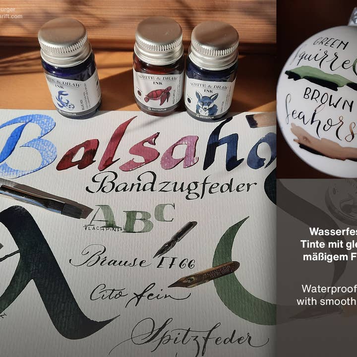 Octopus Concept GmbH – wholesale Writing ink – Write and Draw Ink 347 Black Elephant Writing Paper 50ml3