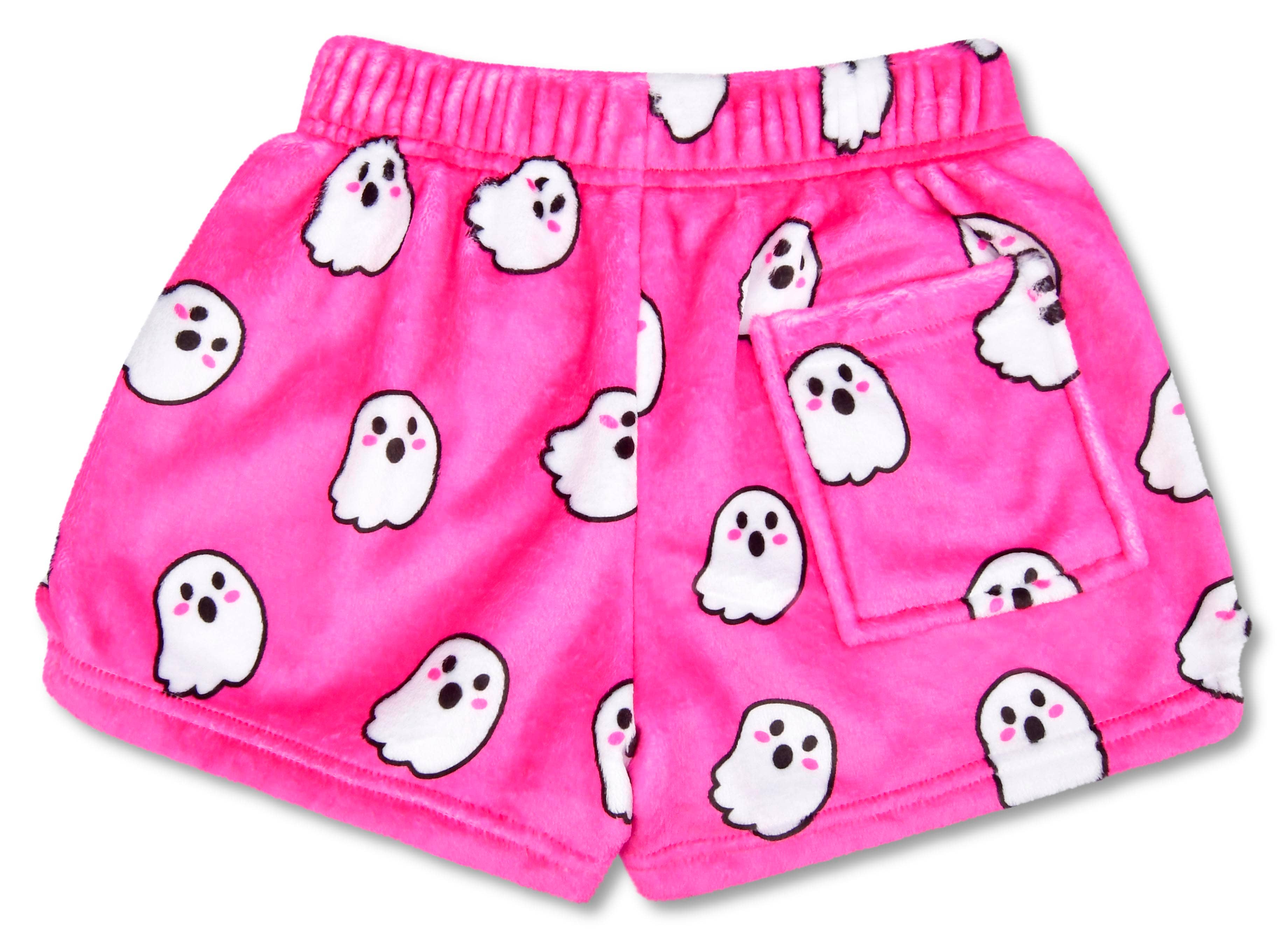 Iscream - Vente Short – enfant - Short en peluche fantôme (Grand -(14))1