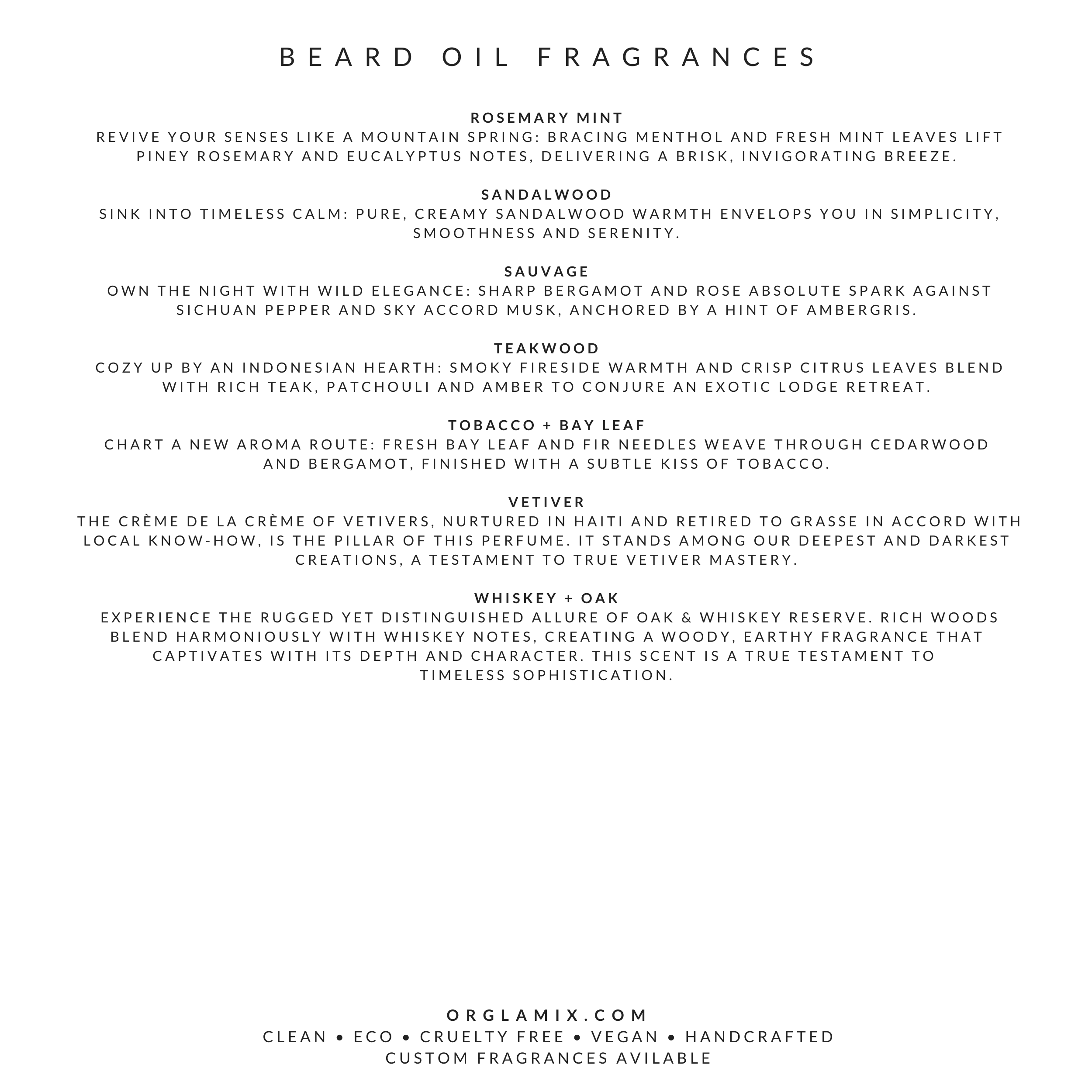 Orglamix - Vente Produit structurant pour la barbe - Huile à barbe Orglamix | Adoucit, coiffe, parfum agréable | Étiquette privée8