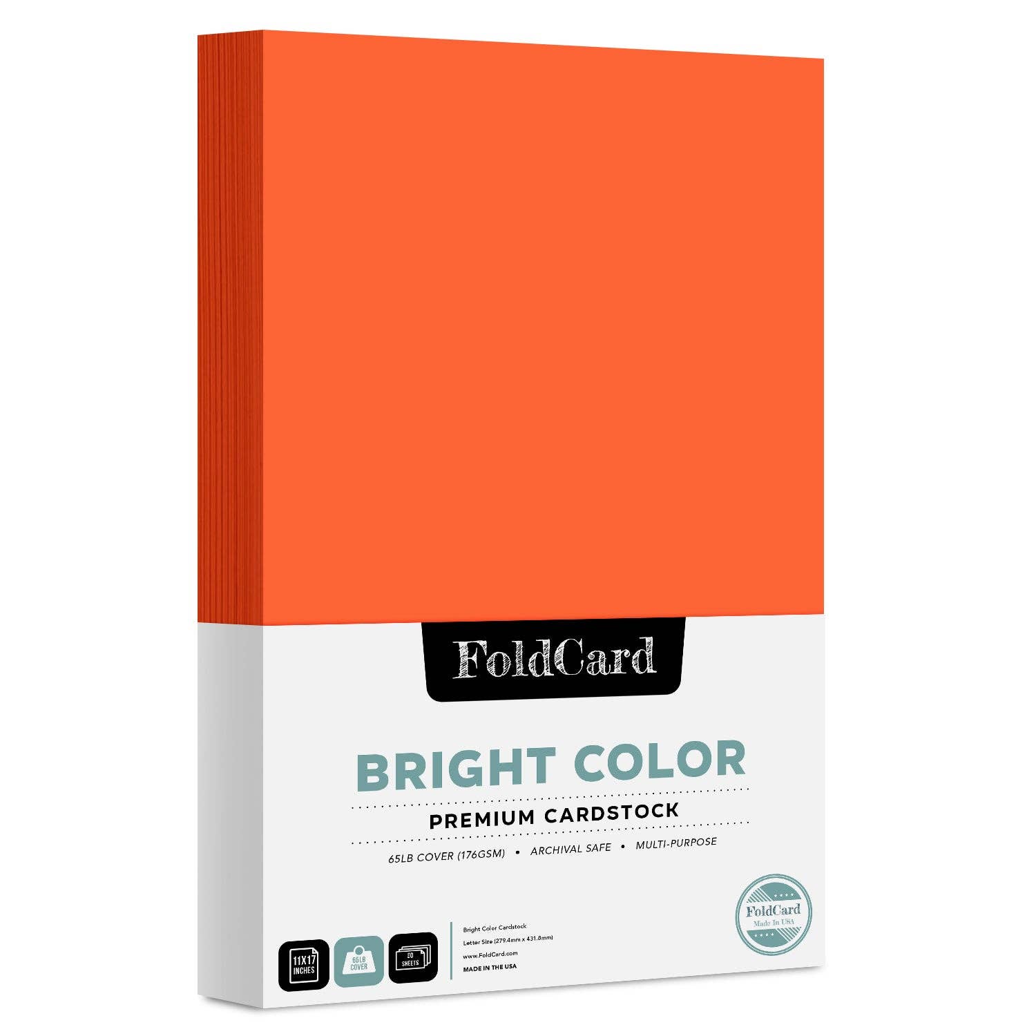 Fine Cardstock - Wholesale Craft Supplies - Premium Quality Bright Color Cardstock: 11 x 17 - 50 Sheets24