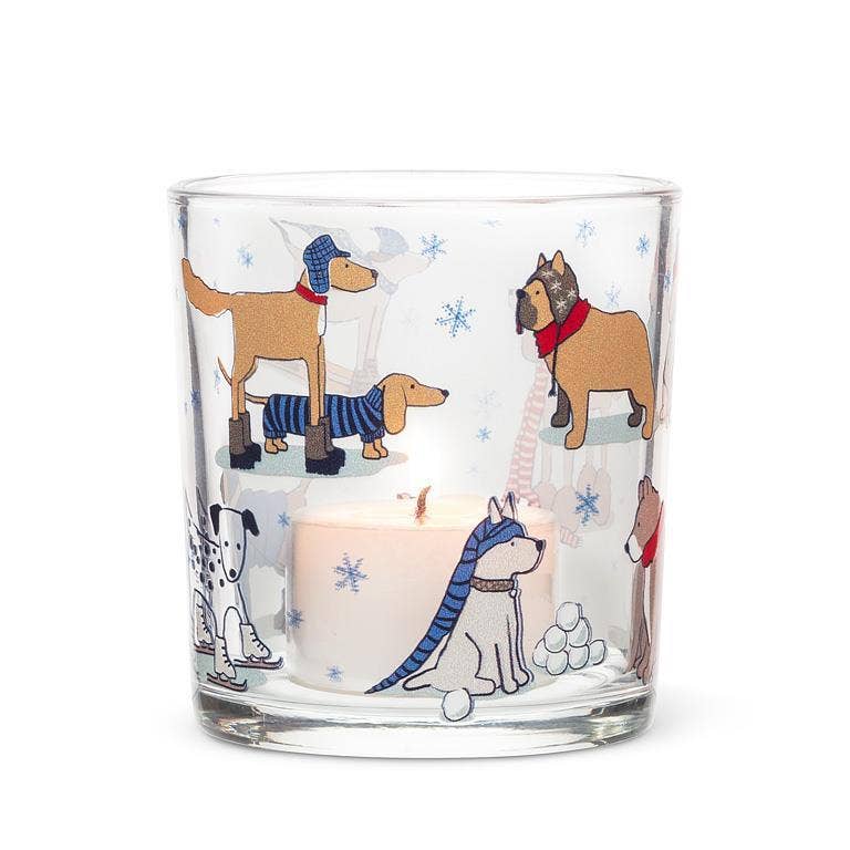Abbott - Wholesale Candle Holder - Winter Sports Dogs Votive0