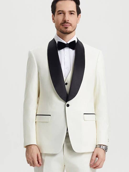 Ternos de Pai e Filho a Combinar - Tuxedo Branco por atacado de Alberto Nardoni