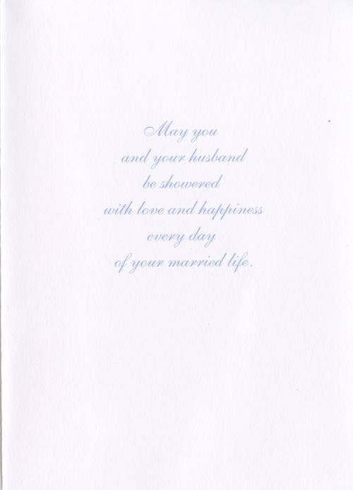 DICKENS INC. - Vente Carte pour fête pour la mariée (bridal shower) - Douche nuptiale de mariage | GRTC | SM | 24301G1