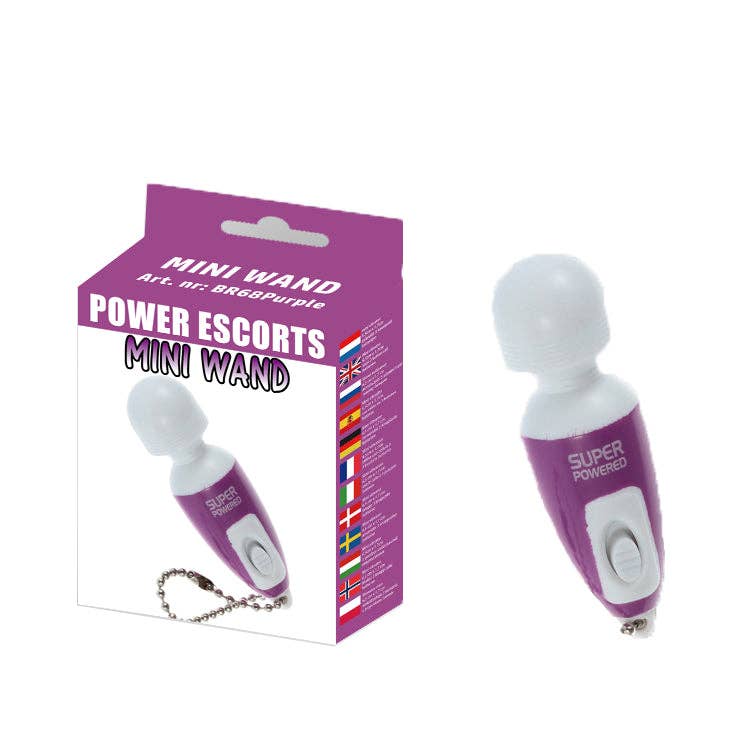 Kinky Pleasure - Vendita all'ingrosso Sex toy - Power Escorts BR68 - Mini massaggiatore a bacchetta 6,5 cm - 2 colori rosa / viola1