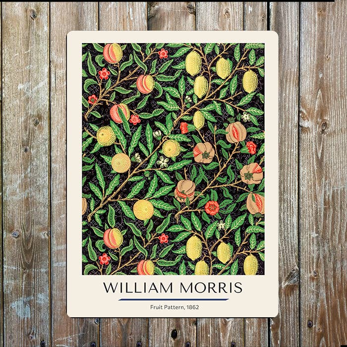 William Morris Fruit Pattern | Art | Metal Sign Plaque for wholesale by The British Metal Signs Company