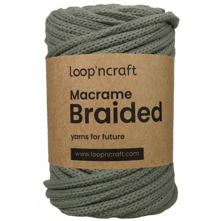 Loop'ncraft - Wholesale Yarn - Loopncraft Macrame Braided 6 mm, Braided Macrame
