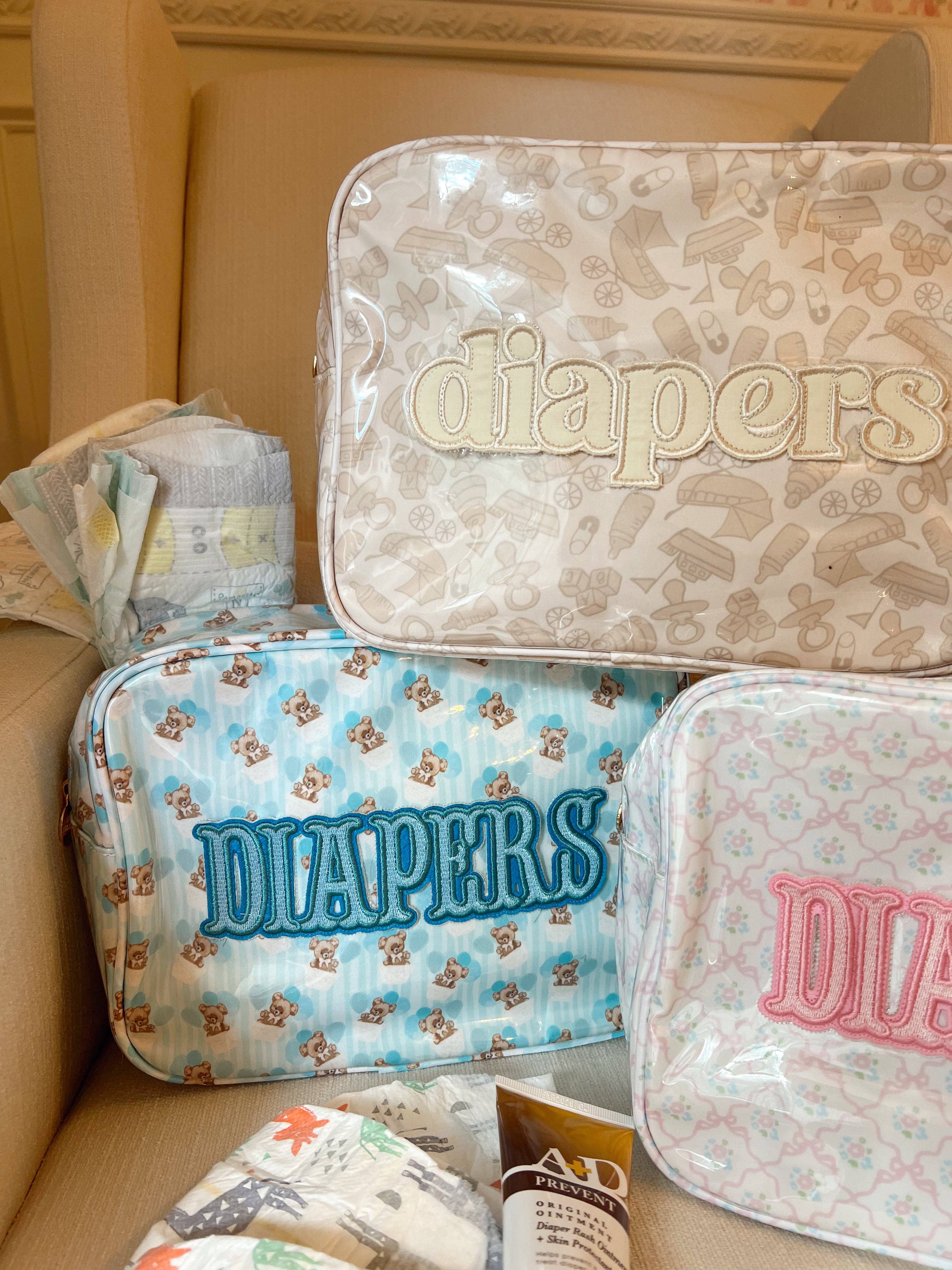 KENZKUSTOMZ - Wholesale Diaper Caddy - Baby - Diapers XL - Clear Coat Bag14