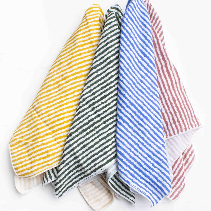 Écharpe rayée en coton polyvalente pour la vente par Tiepology