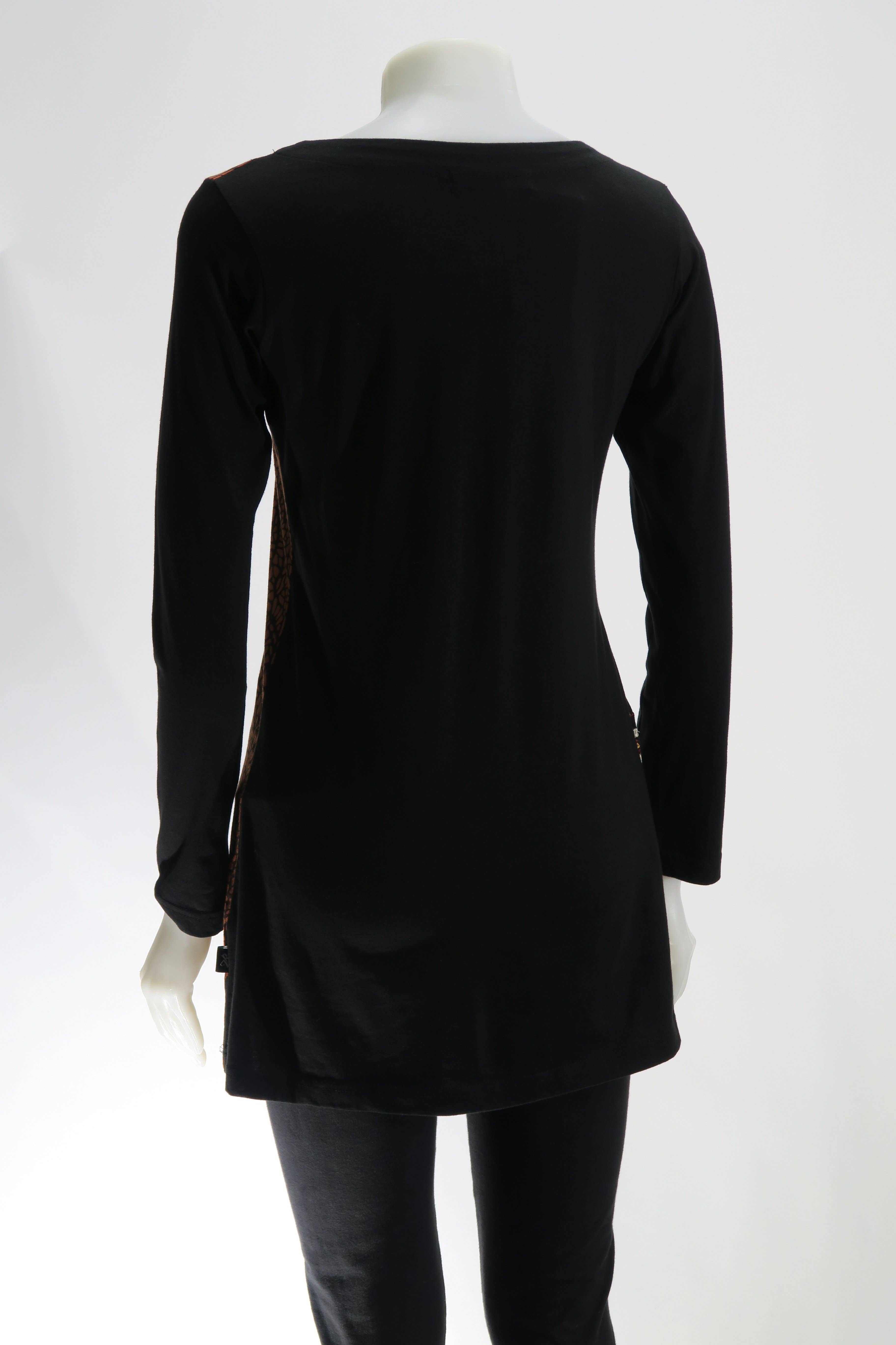 Leopards & Roses – wholesale Tunic – Women’s – RJ-T20156-RU - Sinker Emb. Panel Tunic1