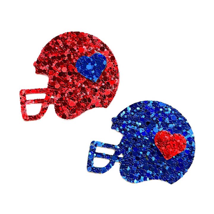 Pre-Order Glitter Custom Football Helmet Bow for wholesale by Sparkling New Baby, LLC.