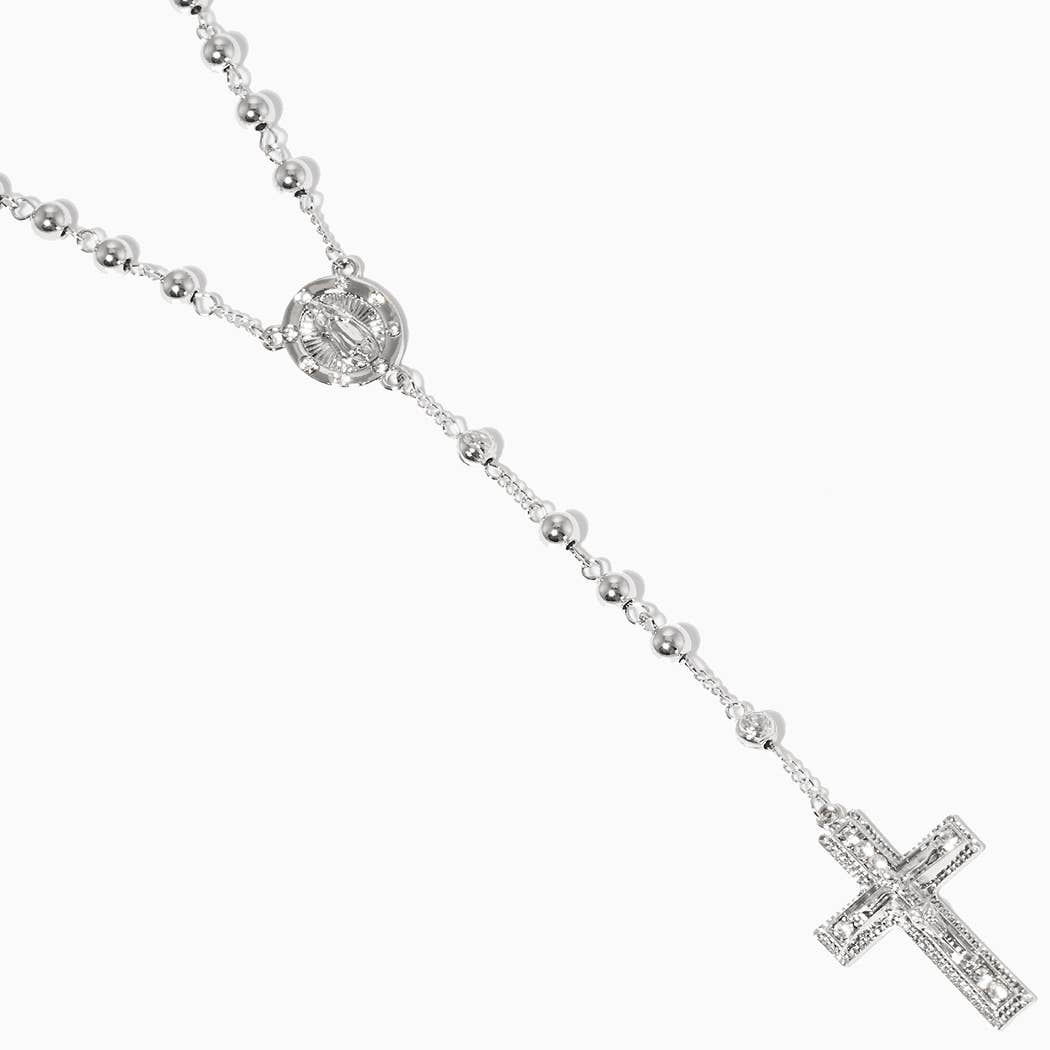 Fashion City - Wholesale Ketting met gebedskralen - Rozenkransketting met gouden onderdompelen10