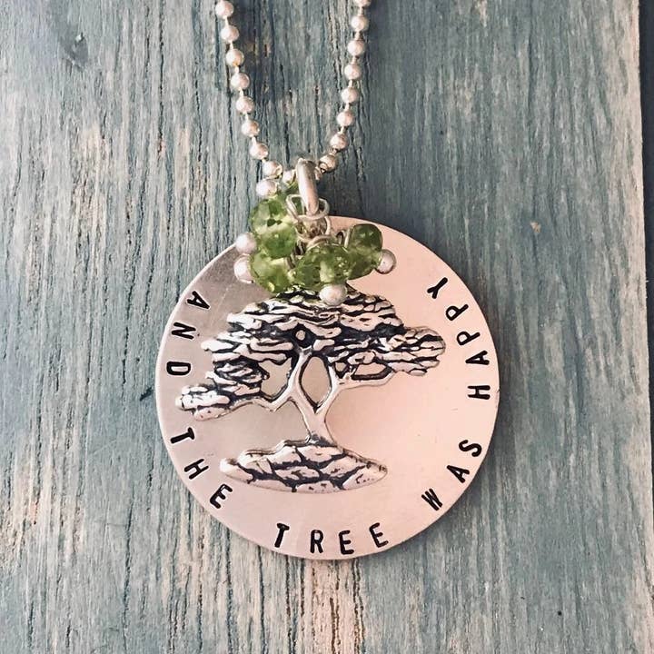 And The Tree Was Happy Necklace for wholesale by Swirls Jewelry