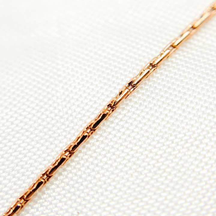 Jewels & Chains - Wholesale Link & Chain Necklace - 656RGF. Rose Gold Filled Beading Chain3