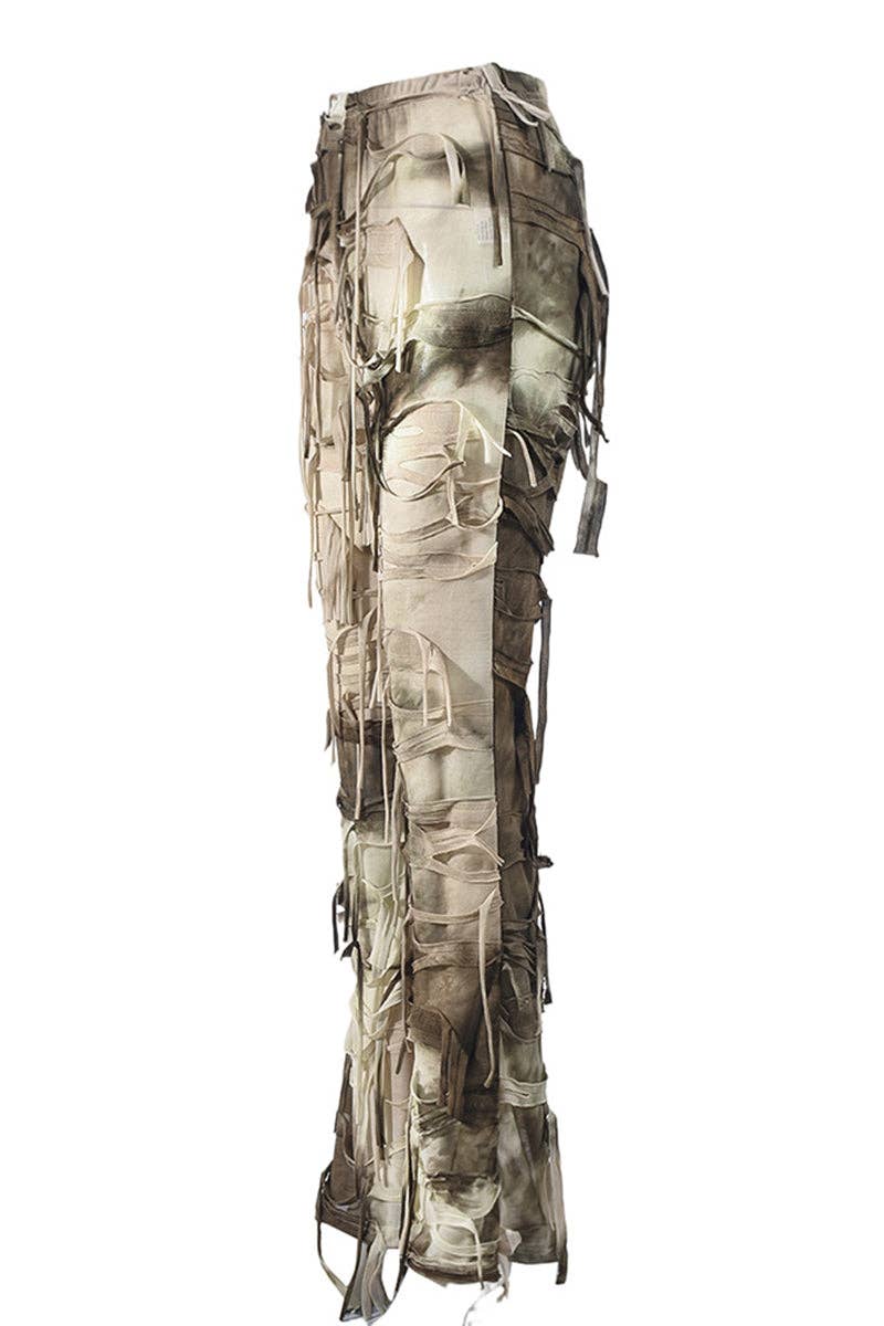 Mccolin - Wholesale Pants - Women's - Distressed Fringe Casual Pants8