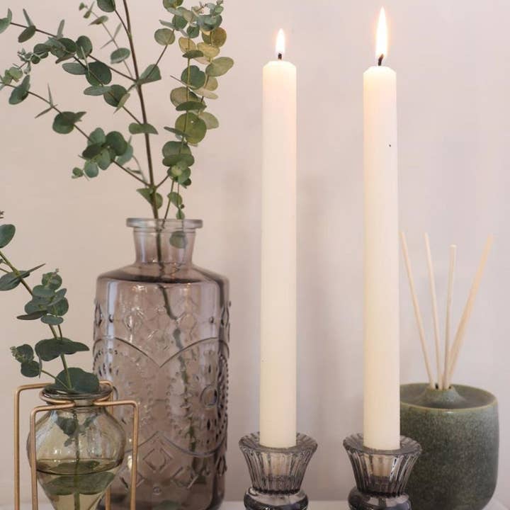 Wildflowers by Floriette - Wholesale Tapered Candle/Candlestick - Bliss dinner candle Ø2.2 h.25 cm cream set of 31