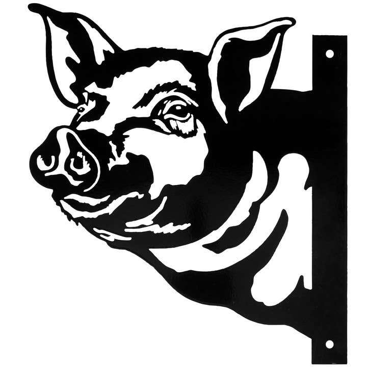 Outdoor Metal Pig Decor for wholesale by Primitives by Kathy