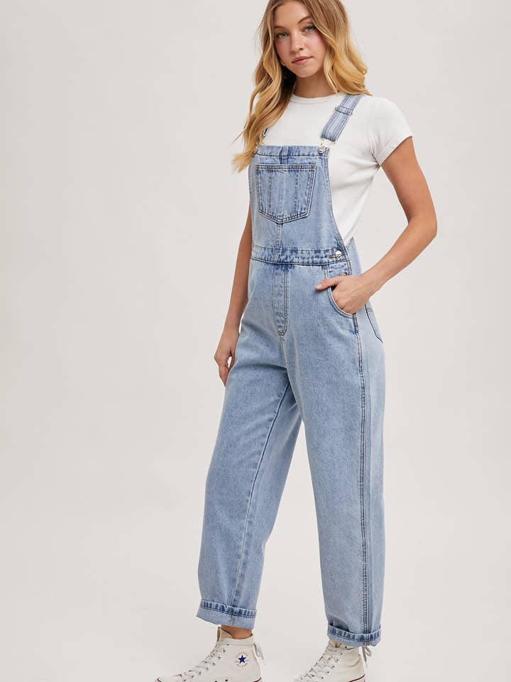 Bluivy - Wholesale Overalls - Women's - DENIM STRAIGHT LEG OVERALLS JUMPSUIT4