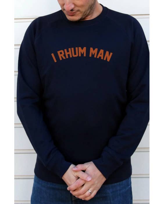 Sweatshirt voor heren - I Rhum Man voor wholesale door Tshirt Corner