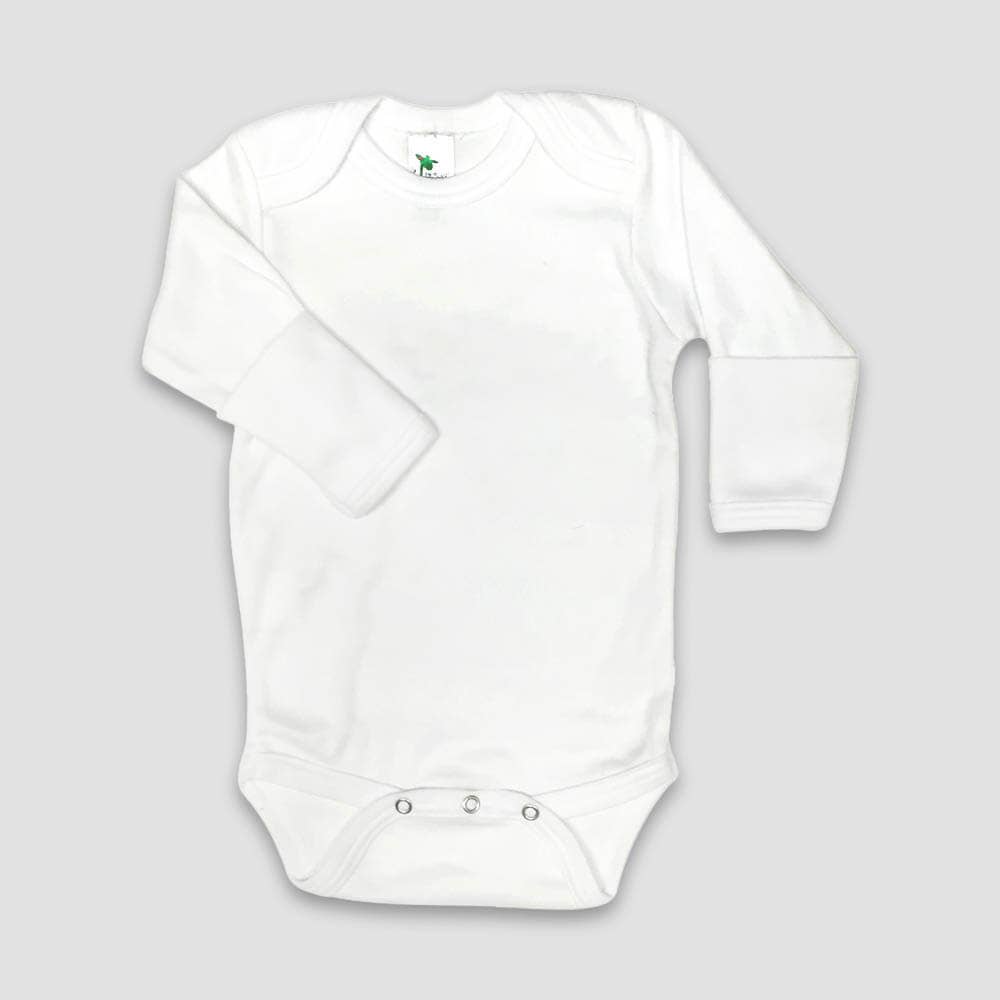 Laughing Giraffe - Wholesale Bodysuit (Non-Footed) - Baby - Long Sleeve Baby Bodysuit With Foldover Mittens Blanks0