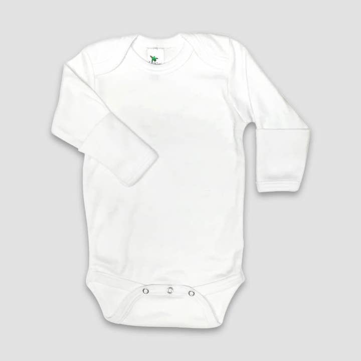 Laughing Giraffe - Wholesale Bodysuit (Non-Footed) - Baby - Long Sleeve Baby Bodysuit With Foldover Mittens Blanks