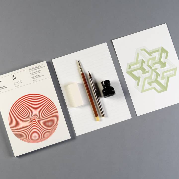 Pepin Press - Wholesale Notepad - Op Art A5 Note Pad & Writing Paper1