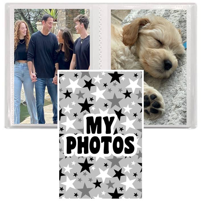 PHOTO ALBUM - SILVER STARS for wholesale by Namedrops