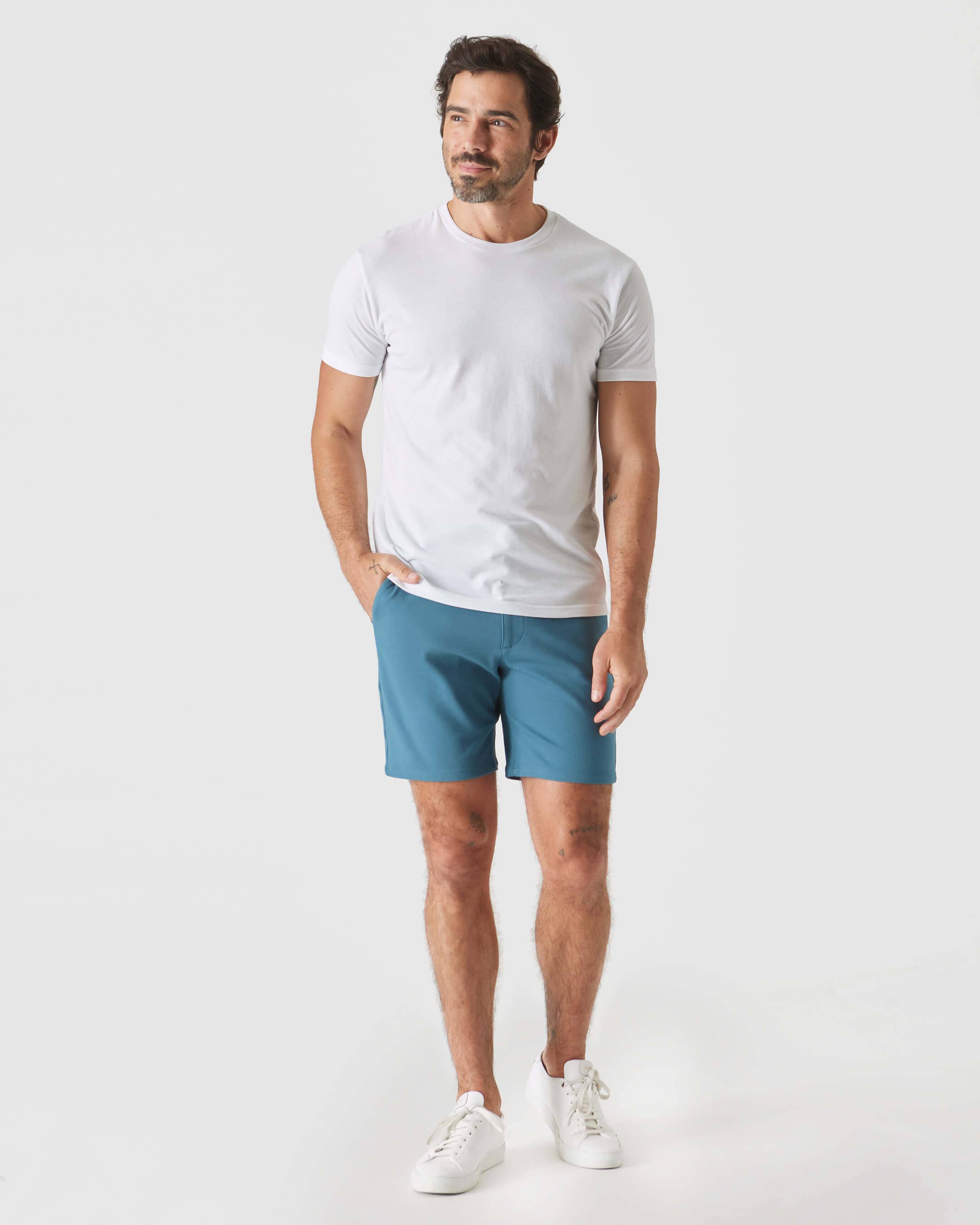 True Classic - Wholesale Shorts - Men's - 7" Sapphire Comfort Knit Chino Shorts3