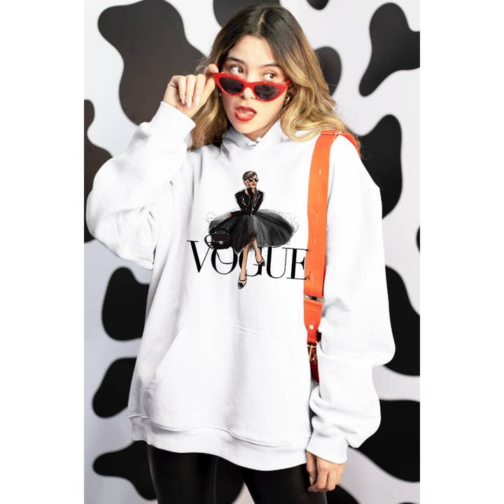 VOGUE WOMEN GRAPHIC HOODIE for wholesale by nobarand