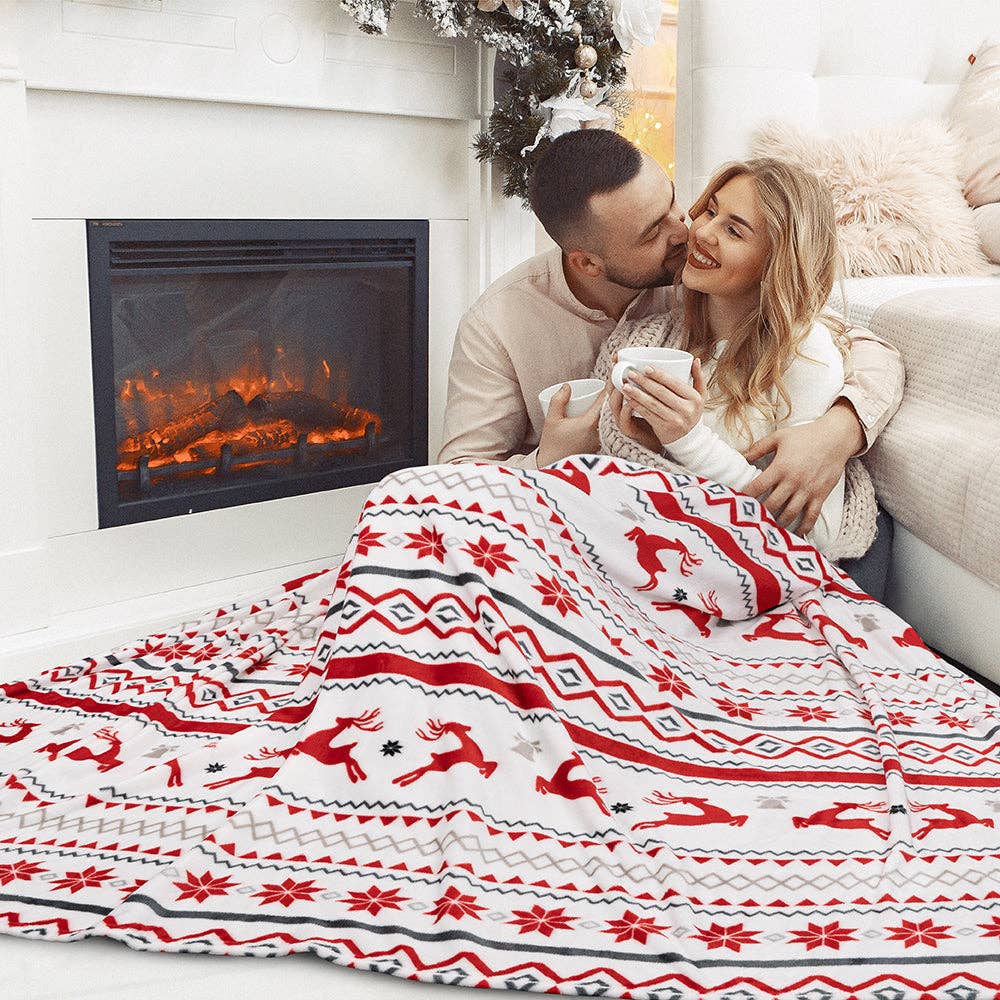 Pavilia – wholesale Prydnadsfilt – Pavilia julfleecefilt med säsongsmotiv72