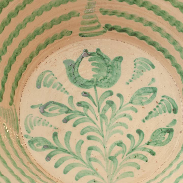 Eturel Madrid - Wholesale Decorative Plate/Dish/Bowl - Green lebrillos granaÃnos