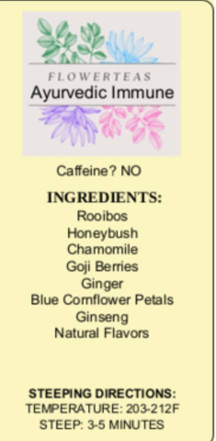 FlowerTeas – Engroshandel Løs te – Løsbladet te i løs vægt 1 lbs Kommerciel brygning Fødevareservice51