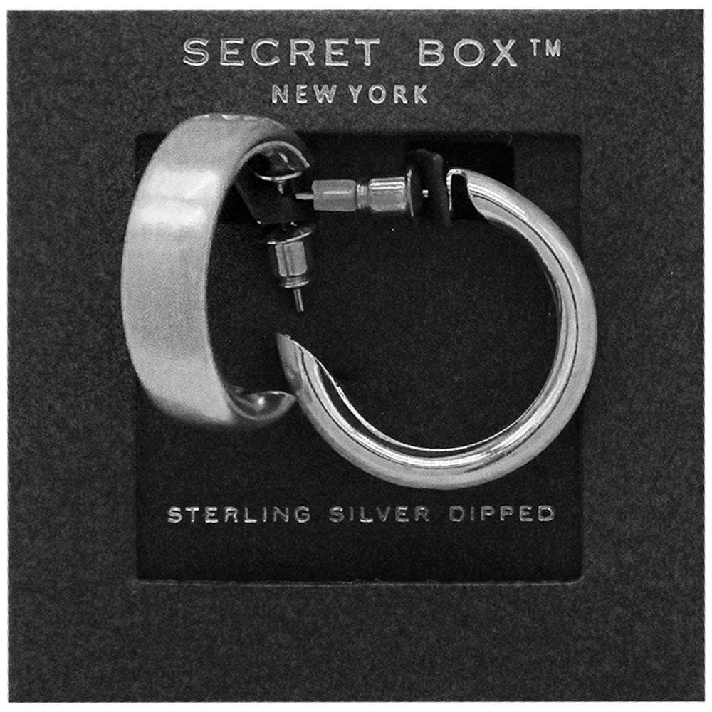 anbfashion - Wholesale Dangle Earrings - SECRET BOX 14K GOLD DIPPED MATT BRUSHED EARRING 761