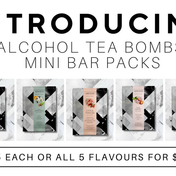 Mini Bar Selection. for wholesale by Alcohol Tea Bombs