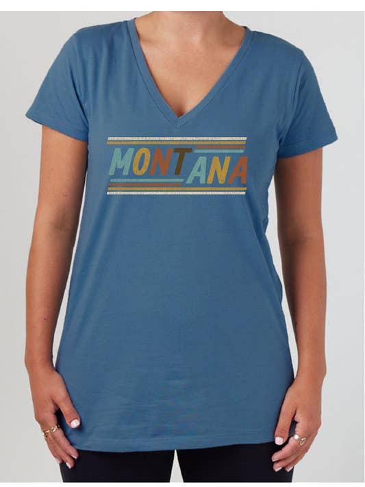 MT Brand Apparel - Wholesale Screen Printed T-Shirt - Women's - Disco Time - Customizable Ladies Relaxed V Neck