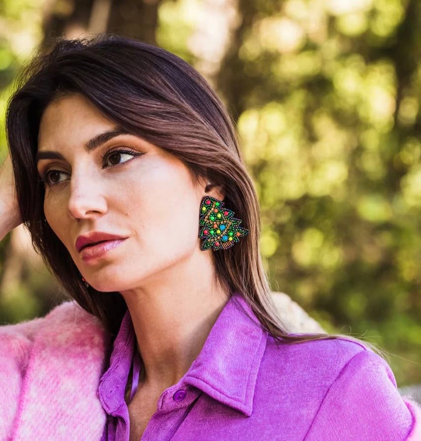 Allie Beads - Wholesale Dangle Earrings - Christmas Tree Earrings1