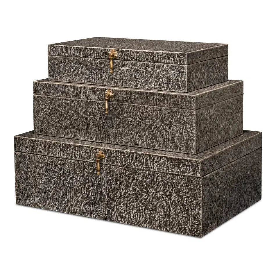 LOOMLAN - Venta al por mayor Cajas decorativas - Juego de tres cajas nido Cosmos7