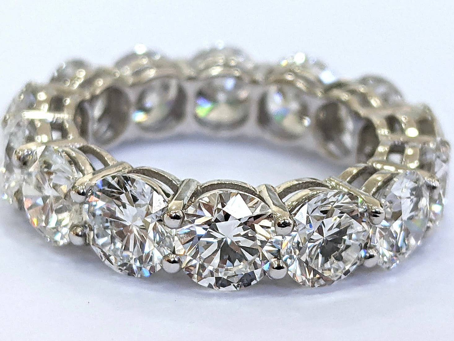 Lifetime Jewelers - Wholesale Multi-Stone Ring - Near 6 Carat Ct Lab Grown Diamond Full Eternity Band 14k6