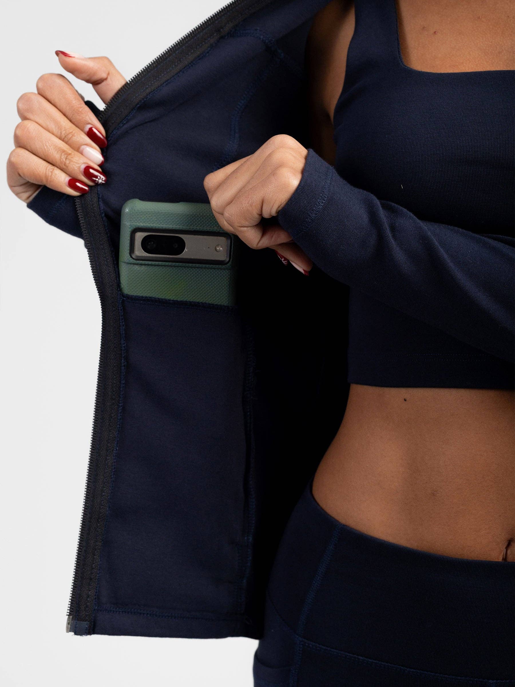 Happy Earth - Wholesale Athletic Jacket - Women's - PlantTec™ Organic Contour Jacket | Ocean3