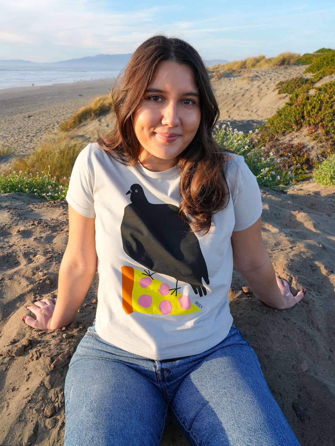 Culk - Wholesale Screen Printed T-Shirt - Women's - Pizza Pigeon Women's Tee4