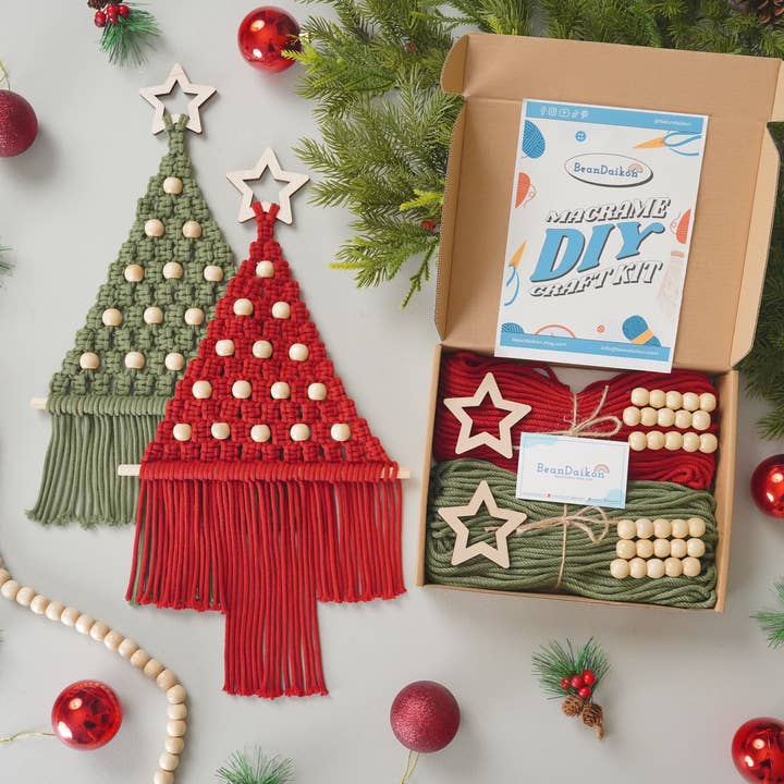 DIY Macrame Xmas Tree Craft Kit K31 for wholesale by BeanDaikon